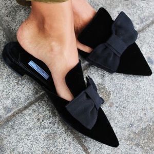 Prada velvet slippers